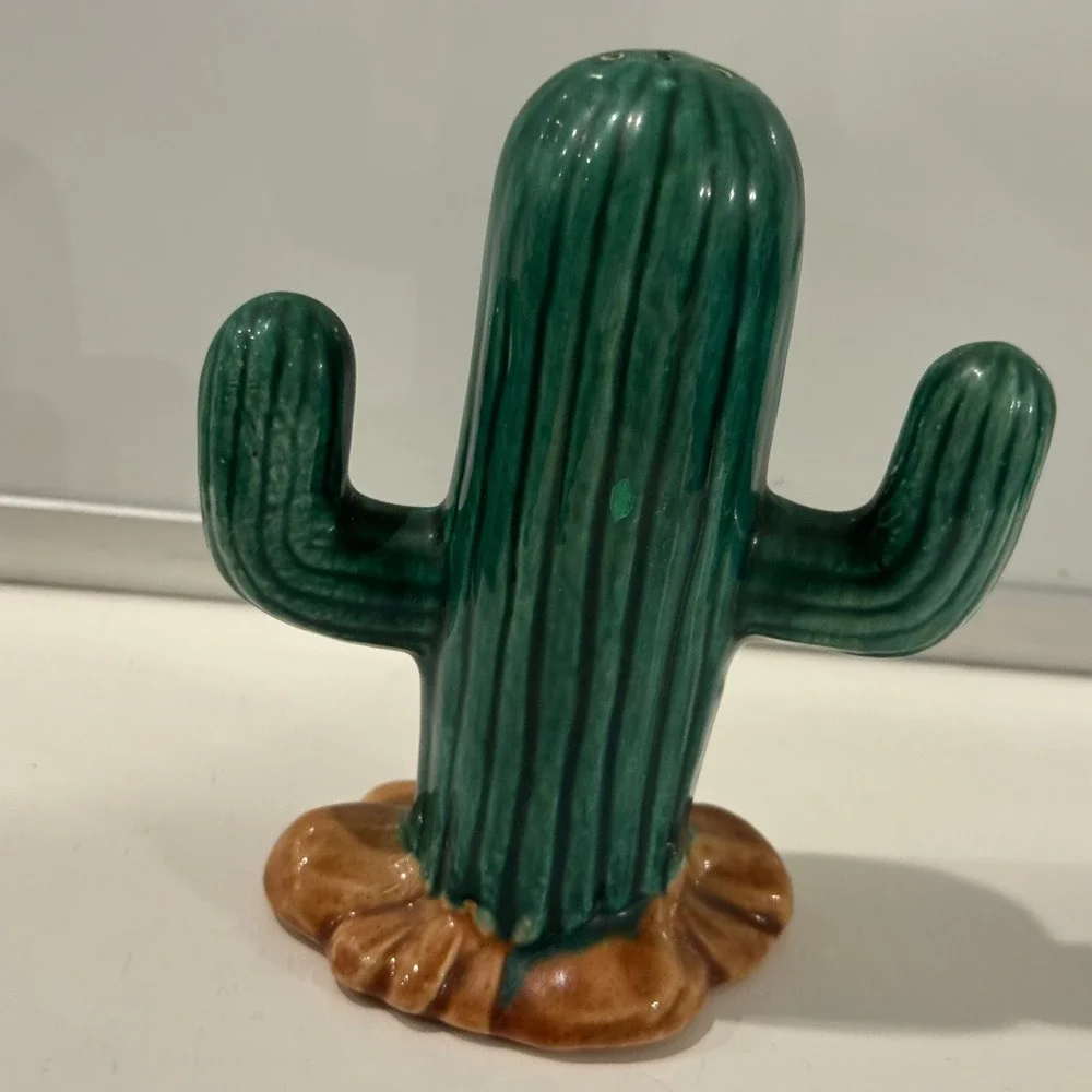 B A Designs Ceramic‎ Cactus Salt Shaker Tucson Arizona MCM Southwestern